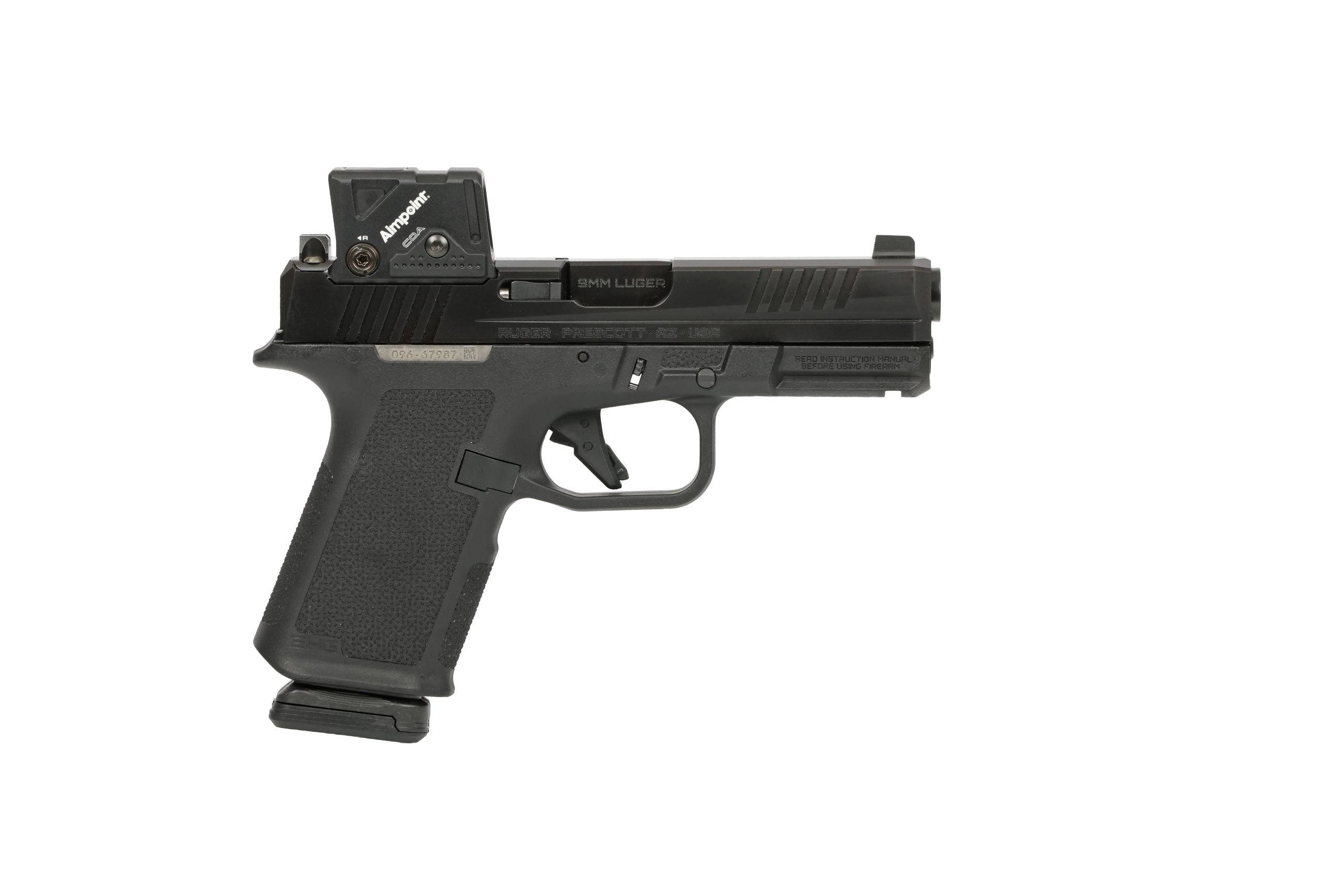 RUGER RXM 9MM BLK/BLK 15+1 4" COA