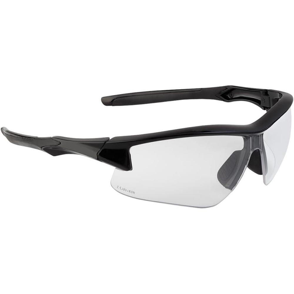 Howard Leight UVEX Acadia Shooting Glasses Black with Clear Lens