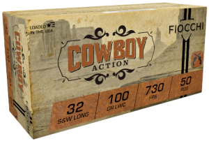 FIOCCHI 32 S&W LONG 100G LWC 50RD BX 1000RD CASE