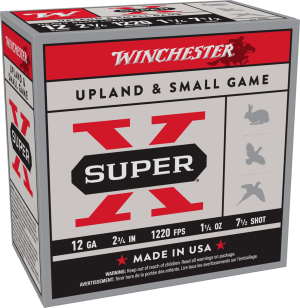 WINCHESTER SUPER X UPLAND 12 GA 2-3/4" #7.5 1-1/4 OZ 25 RD/BX 10 BX/CS