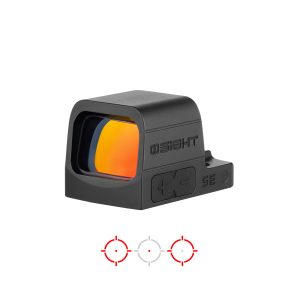 OSIGHT SE, 2 MOA DOT + 32 MOA CIRCLE RED DOT SIGHT RMSc FOOTPRINT BLACK