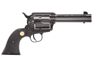 CHIAPPA 1873 REVOLVER SAA 22LR PISTOL BLACK 4.75" ENGRAVED FRAME
