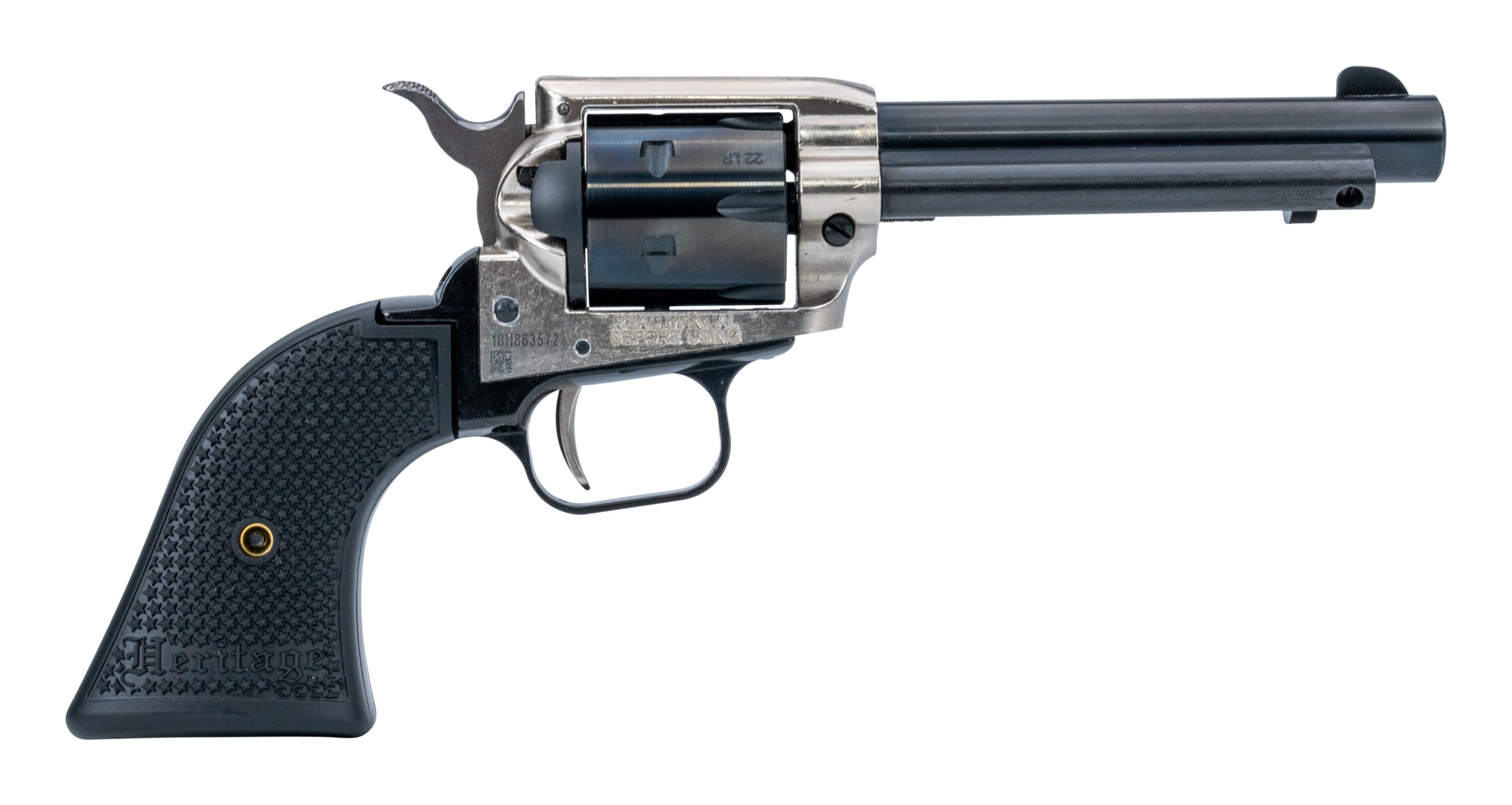 HERITAGE MANUFACTURING 22LR NICKEL POLY STAR 4.75" #