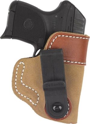 DESANTIS SOFT TUCK HOLSTER IWB - RH LEATHER SIG P938 NATURAL