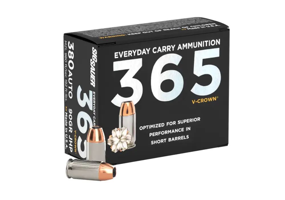 SIG SAUER V-CROWN 365 380ACP 365 JHP 20RD BX 200RD CASE - Image 2