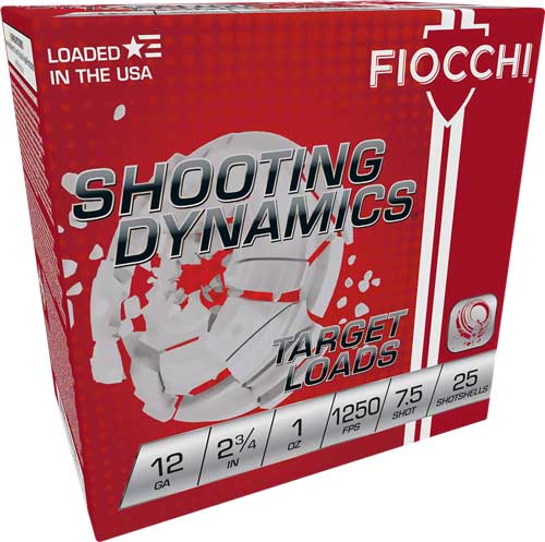 FIOCCHI 12GA 2.75" 1OZ #7.5 - 1250FPS 250RD CASE LOT
