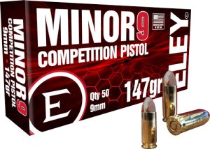ELEY MINOR 9 COMPETITION 9MM - 147GR FMJ 50RD 20BX/CS