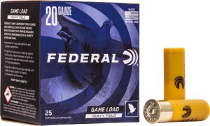FEDERAL GAME LOAD 20GA 2.75" - 1OZ #8 250RD CASE LOT