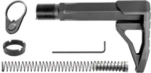 PHASE 5 MINI STOCK ASSEMBLY - CARBINE TUBE AR-15 BLACK