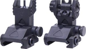 GUNTEC AR-15 EZ SIGHTS POLY - BACK UP THIN IRON SIGHT SET