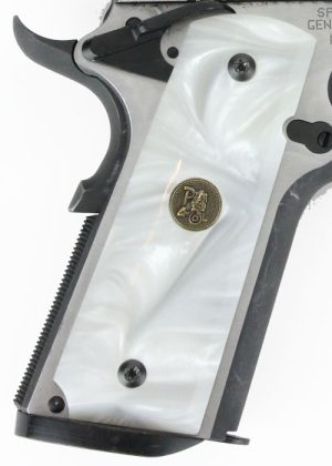PACHMAYR GRIPS 1911 FULL SIZE - WHITE PEARL SMOOTH