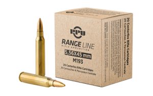 PPU RANGE 5.56 55GR FMJBT 20/1000