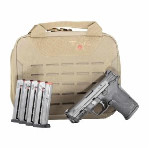 Smith & Wesson M&P9 Shield EZ M2.0 Handgun Bundle 9mm Luger 8rd Magazines (5) 3.675" Barrel Black with Case