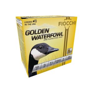 Fiocchi Golden Waterfowl Shotshells 12ga 3" 1-1/4oz 1350 fps #1 25/ct