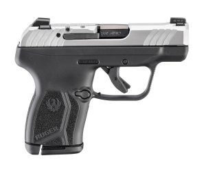 RUGER LCP MAX 380ACP 2.8" BBL, STAINLESS/BLACK LOADED CHAMBER INDICATOR 1-10RD MAG