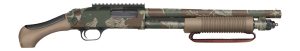 MOSSBERG 590 SECURITY 12G SHOTGUN 14.375" BBL, AFTERSHOCK GRIP, FDE/RHODESIAN B.S. 5+1