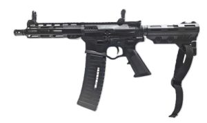 ATI ALPHA MAX 5.56 PISTOL 7.5" BARREL, 7" MLOK W/ FLIP UPS, NEW BRACE, 1-60RD MAG
