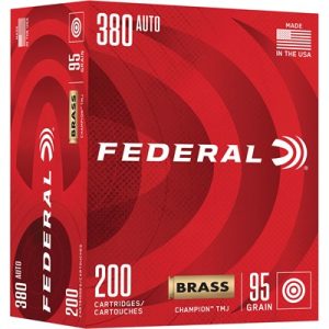CHAMPION TRAINING 380 AUTO 95GR FMJ 980 FPS 200/BOX